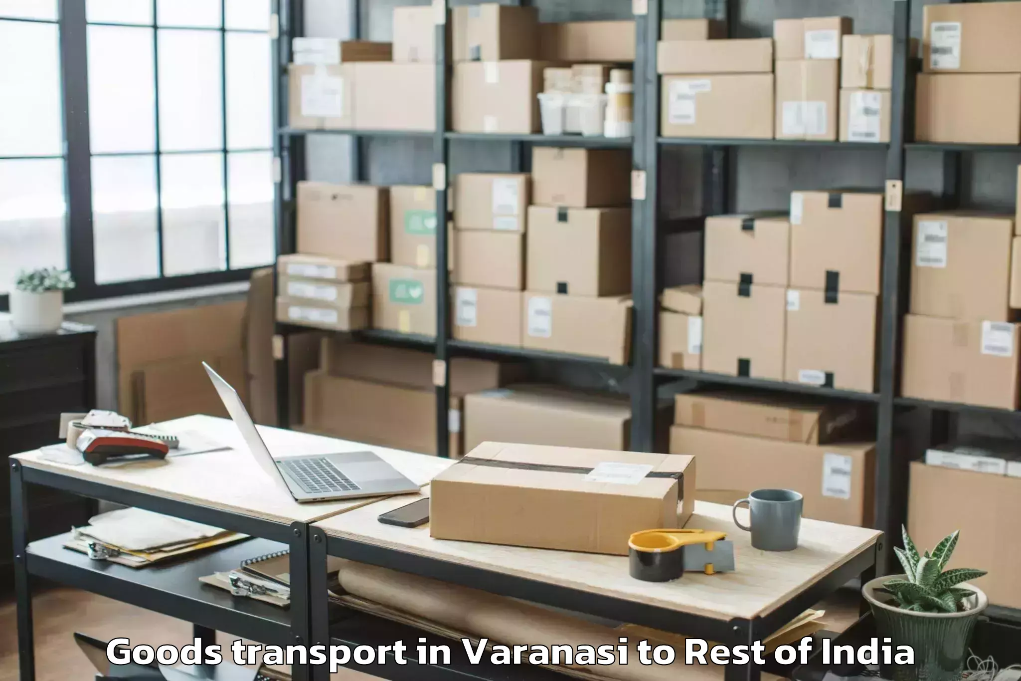 Efficient Varanasi to Kitpi Goods Transport